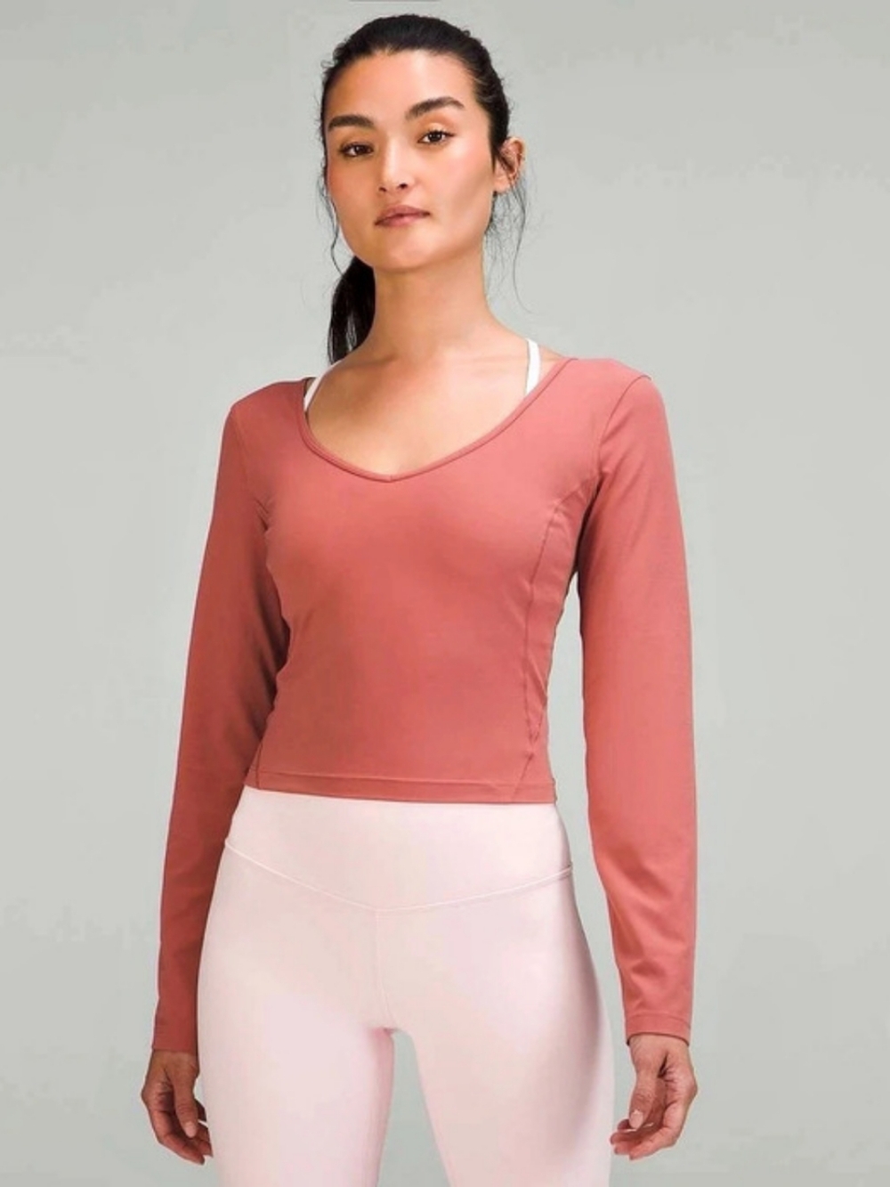 lululemon Align Long Sleeve Shirt Dusty Rose/Pink Size 6